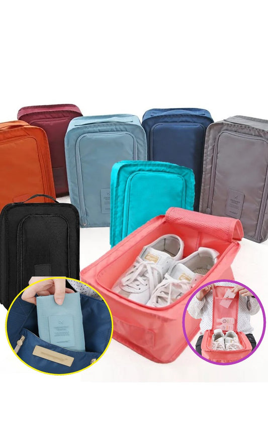 Portable /Foldable Shoe Bags Organizer Travel Storage Pouch with Zipper