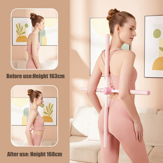 Posture Corrector, yoga sticks for posture,  Retractable Design Back Support Posture Corrector