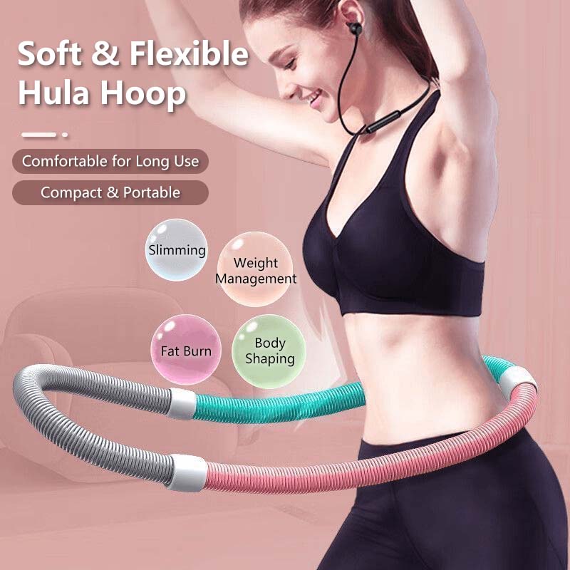 Soft Spring Hula Hoop /Compact Waist Trainer/ Portable Exercise Ring