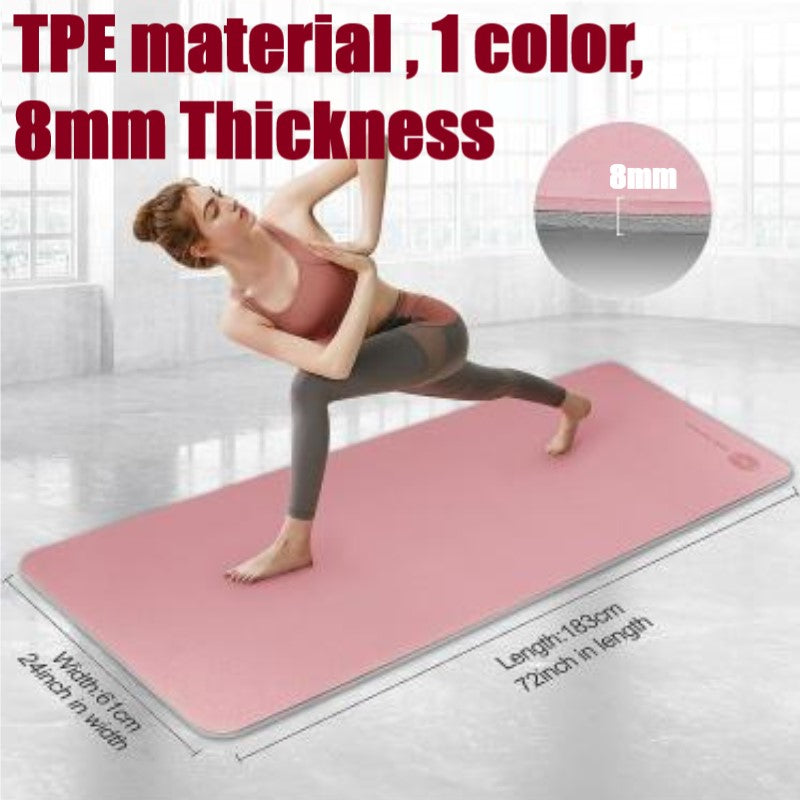 8mm Thickness ,1 color TPE Yoga Mat