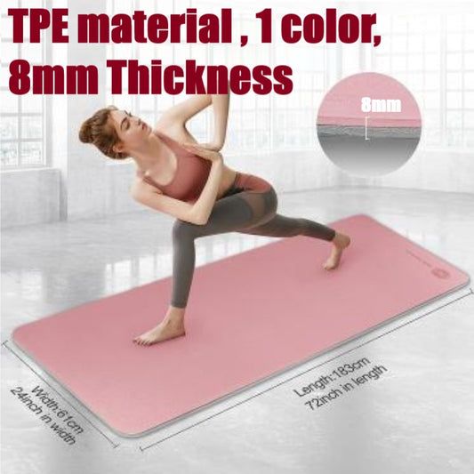 8mm Thickness ,1 color TPE Yoga Mat