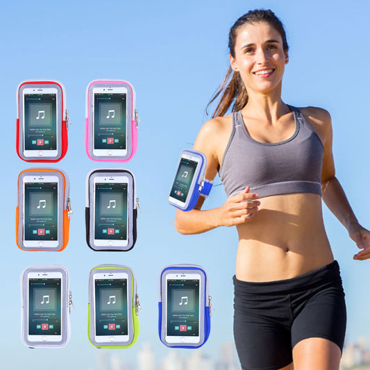 Armband phone case with touchable transparent screen for Workout Running Gym Fitness