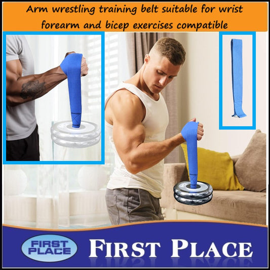 Arm wrestling training belt suitable for wrist forearm and bicep exercises compatible