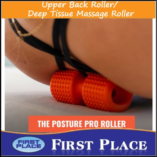 Upper Back Roller - Deep Tissue Massage Roller for Neck, Upper Back, Thoracic Spine, Massage and Mobility