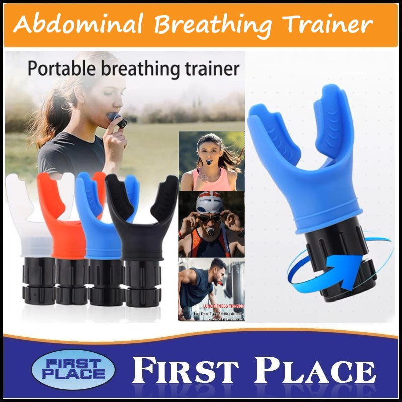 Breathing Trainer with Adjustable Resistance, Increases Lung Endurance and Capacity, Respiratory Training Device