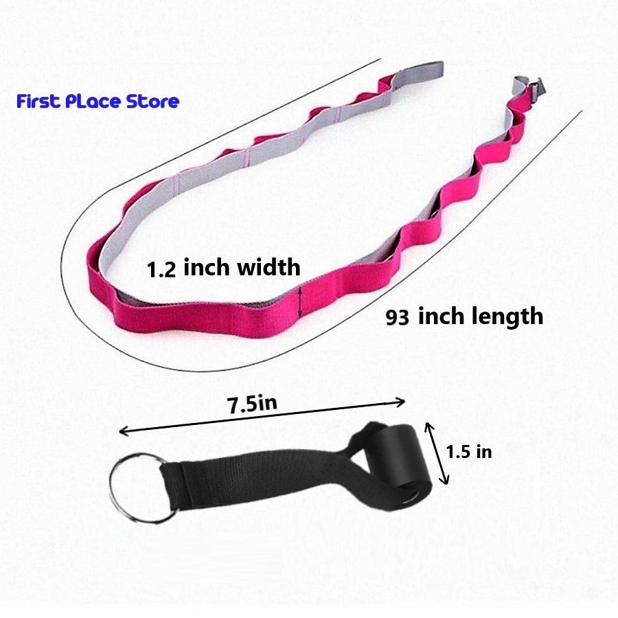 Yoga Stretch Strap Band with Door Anchor