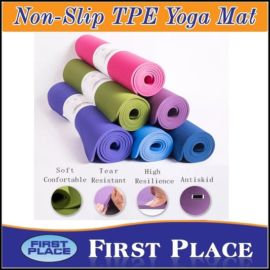 6mm Thickness  1 color TPE Yoga Mat