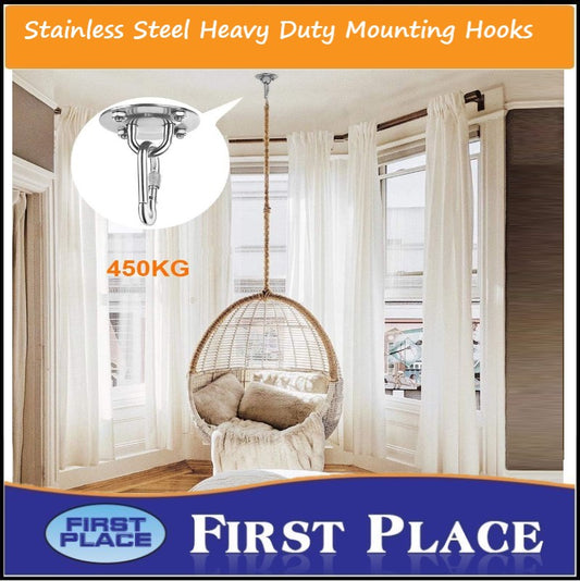 Heavy Duty Ceiling Hooks Set/Swing Hangers Hammock Hanging Chair Sandbag Swing Gymnastics Rings Hooks