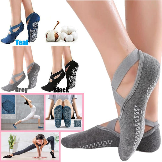 Non-Slip Yoga Socks with grips/ Pilates/ Fitness/ Ballet / Yoga Socks(SK10)