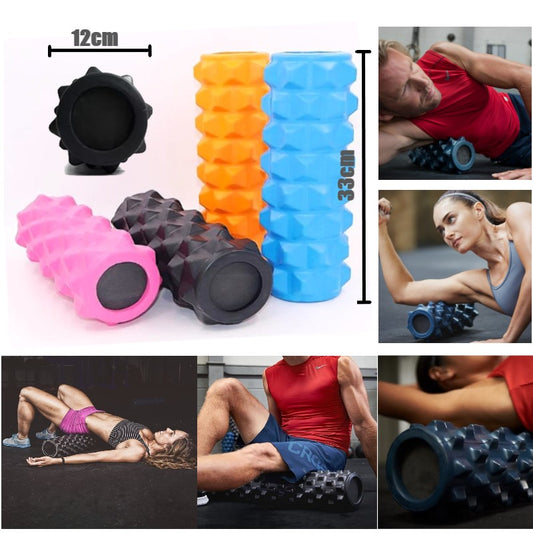 33cmx 12 cm Solid Wolf Tooth Yoga Column / EVA Foam Roller