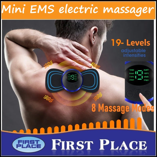 Smart Mini Massage Pad Portable Electric Massager Cervical Spine Massager for Pain Relief
