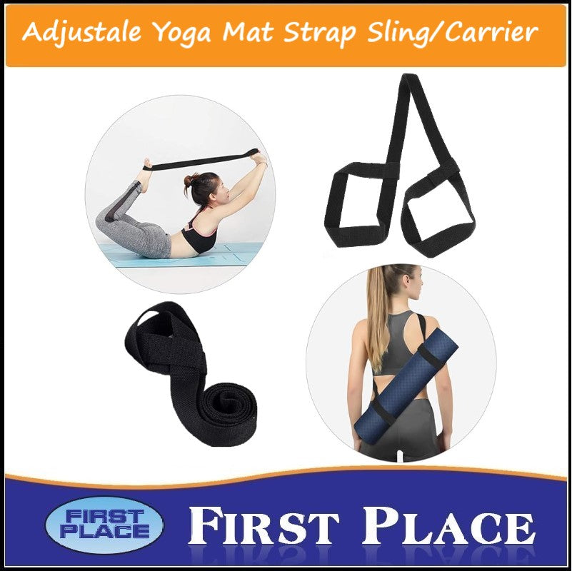 Yoga Mat Strap Carry Strap Polyester Durable Sling Adjustable for Pilates