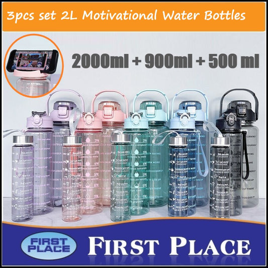 3pcs set 2 Liter water bottle/ Sport Water Bottle