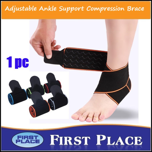 1pc Breathable Ankle Brace Adjustable Ankle Support Brace Compression Brace