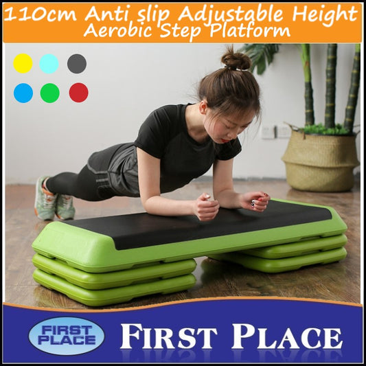 Non Slip Surface, Adjustable Height Aerobic Step Platform for Cardio, Core, Strength, Stability, Resistance Training, Exercise Step Platform