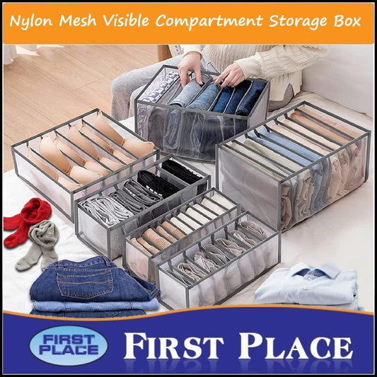 Collapsible Storage Boxes Bra Underwear Closet Organizer Foldable Container Case
