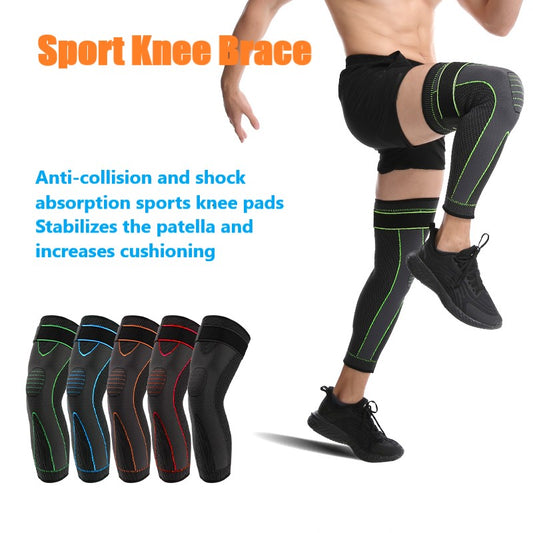 1 pc Full Leg Sleeves Long Compression Leg Sleeve Knee Sleeves with Belt