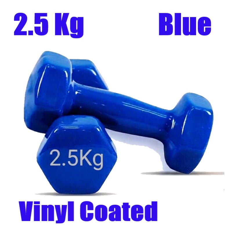 Kg PVC/Vinyl Hex Dumbbells Set  (Sold in Pair)