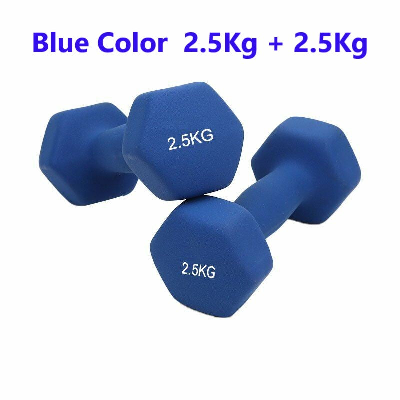 Kg Neoprene coated Dumbbells Set