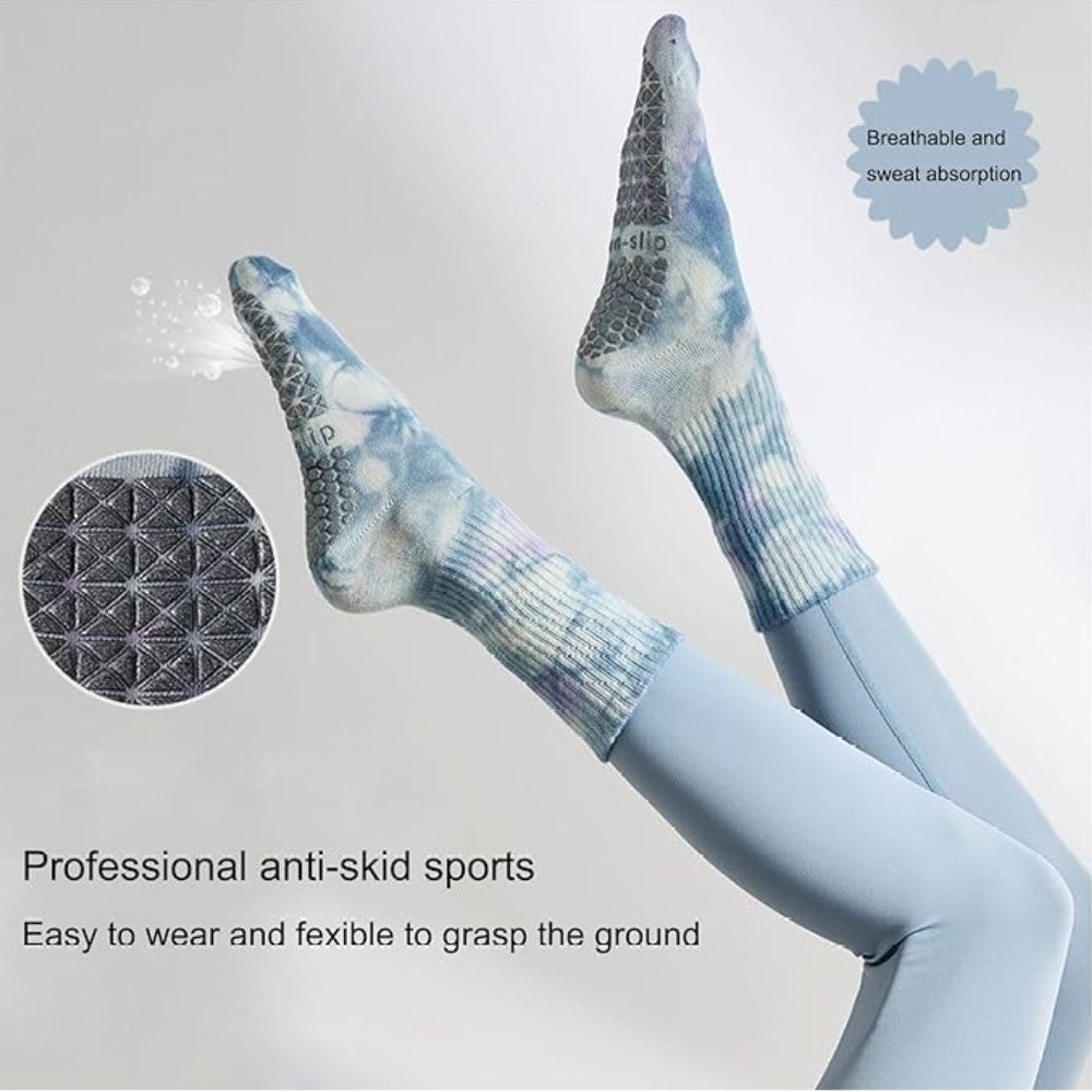 Anti-slip gradient color cotton Yoga Socks