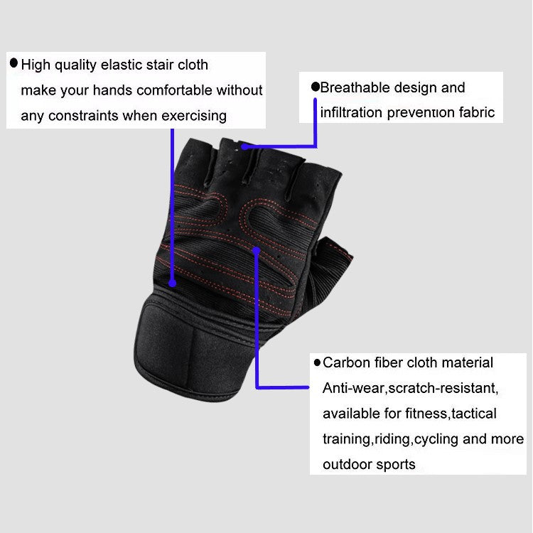 Weightlifting Hand Gloves/Sports Gloves with Wrist Wraps