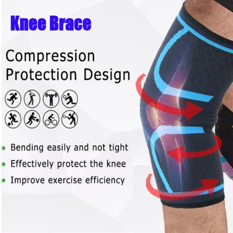 1PC Unisex Anti-Slip Breathable Compression Knee Pad Support Sleeve/Knee Brace for Outdoor Sports