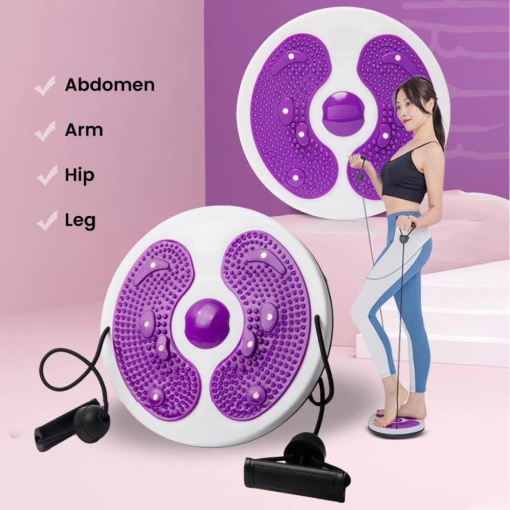 3D Massage Disc For Women's Abdominal Exercise With Magnetic Therapy, Waist-Twisting/Twisting Disk Magnetic Therapy Fitness Equipment Magnet Massage Waist Plate Fitness Equipment
