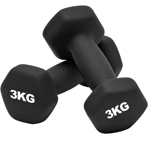 1Kg,1.5Kg,2Kg,2.5Kg,3Kg Neoprene coated Dumbbells Set