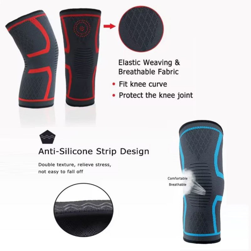 1PC Unisex Anti-Slip Breathable Compression Knee Pad Support Sleeve/Knee Brace for Outdoor Sports