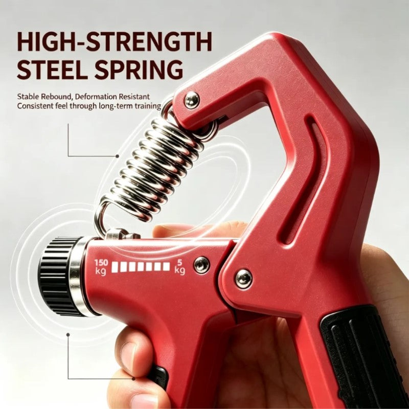 5-150kg Adjustable Hand Grip Strengthener with Counter