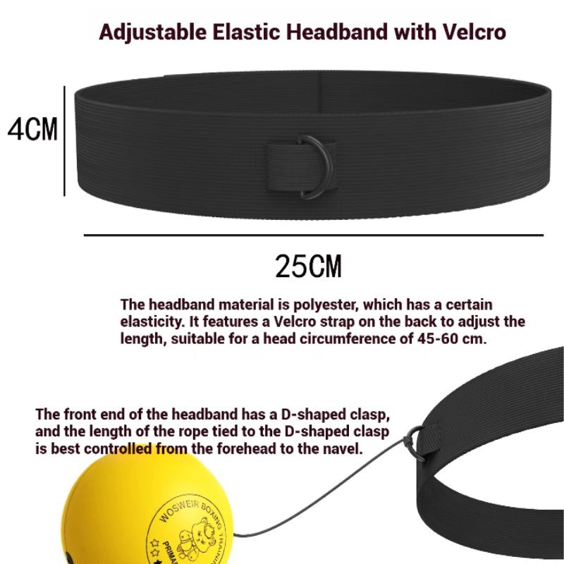 Boxing Reflex Ball with headband to Improve Speed and Hand Eye Coordination Box Game MMA Gear Punching Equipment