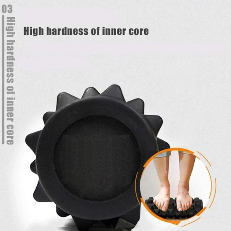 33cmx 12 cm Solid Wolf Tooth Yoga Column / EVA Foam Roller