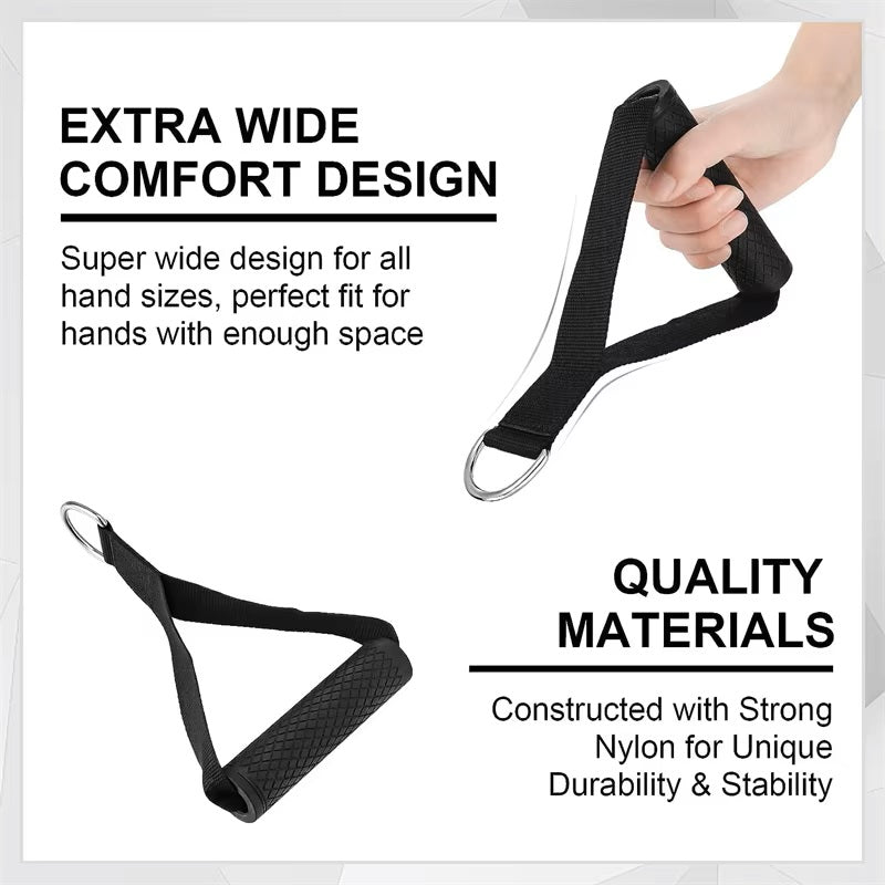 Heavy Duty Exercise Handle Pair with Carabiners