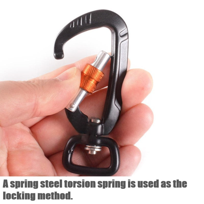 Swivel self locking D-Shaped Carabiners