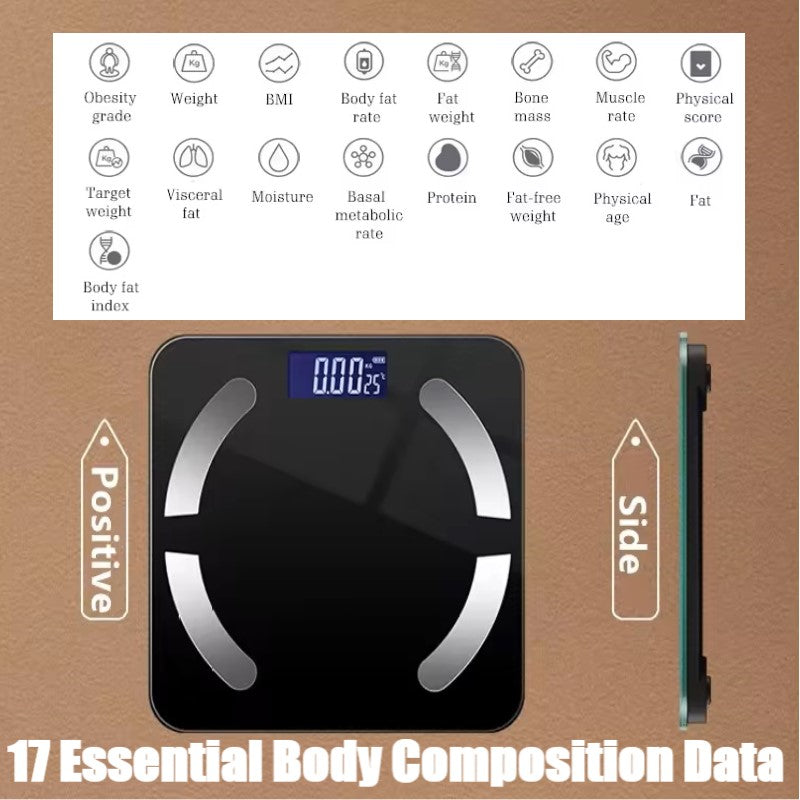 Smart health electronic Body Weight scale that analyzes HDA body index with Bluetooth connection using App