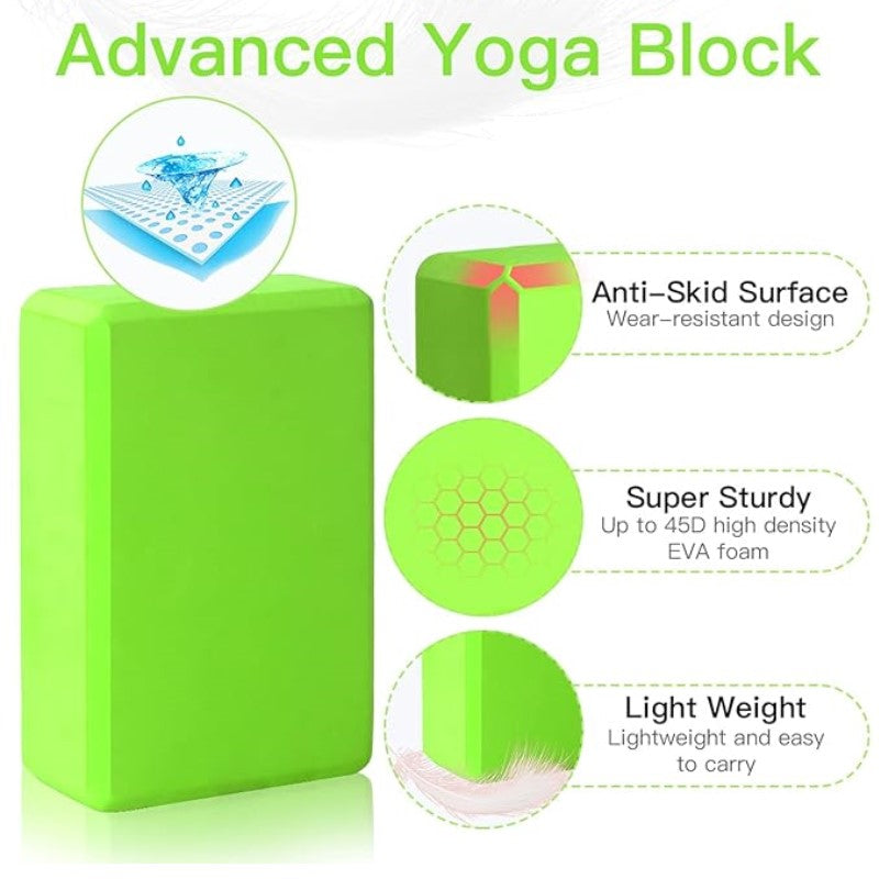 Dual Color EVA Foam Yoga Block (120g)