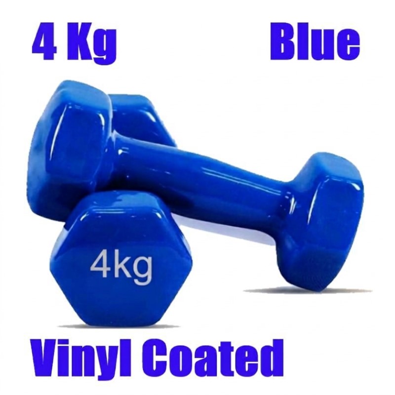 Kg PVC/Vinyl Hex Dumbbells Set  (Sold in Pair)