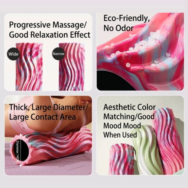 45cm x 14cm Gradient Wave Yoga Column/ EVA Foam Roller