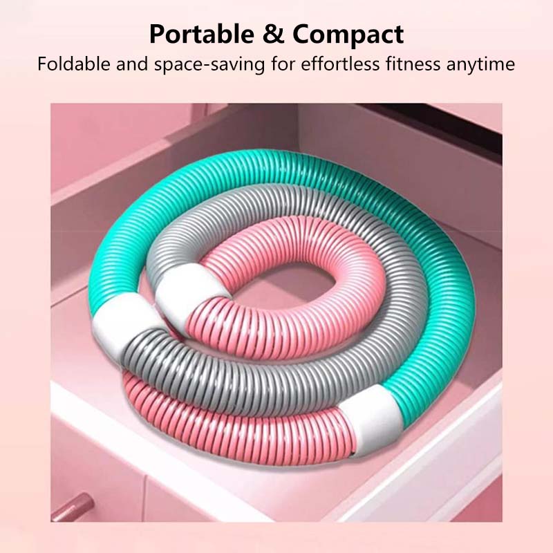 Soft Spring Hula Hoop /Compact Waist Trainer/ Portable Exercise Ring