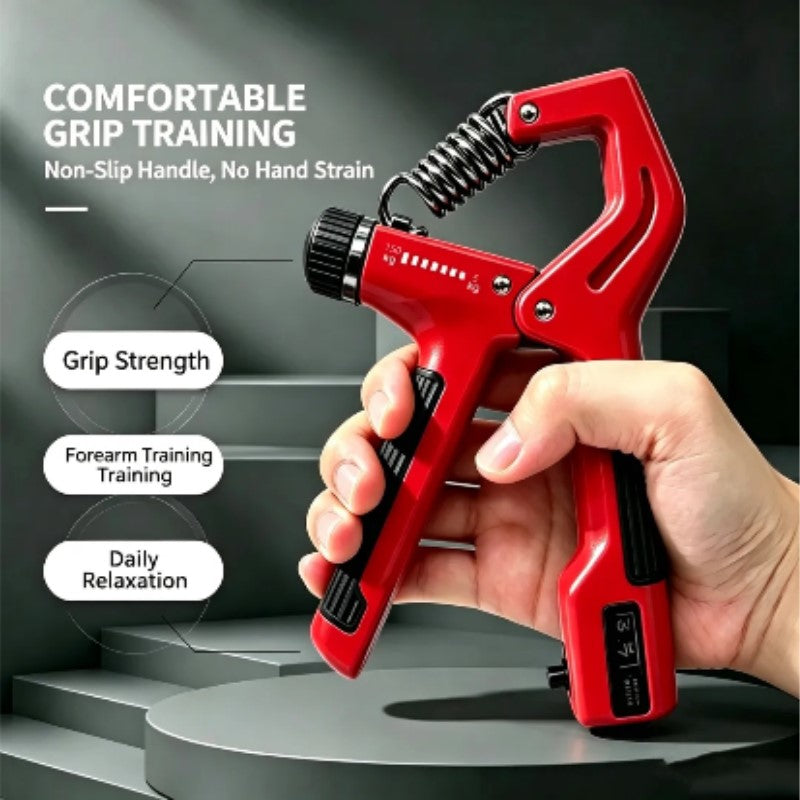 5-150kg Adjustable Hand Grip Strengthener with Counter