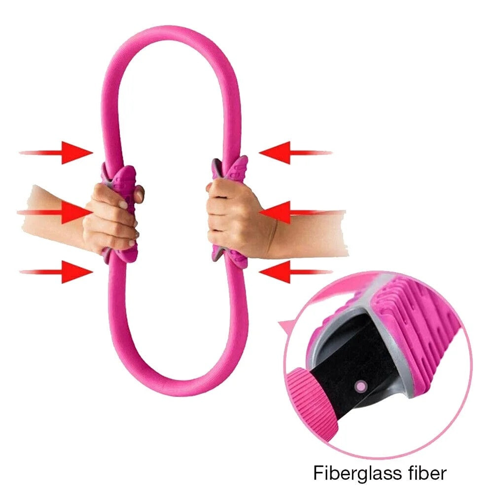 Pilates Ring, Yoga Circle, Body Toning and Resistance Exercise Fitness Ring, Workouts Exercise Fitness Training for Indoor