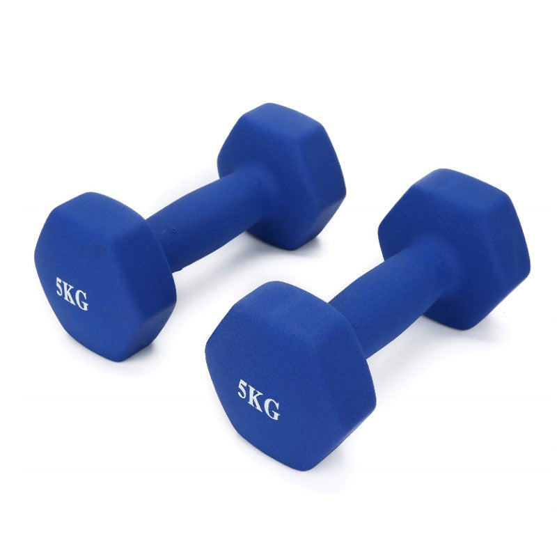 1Kg,1.5Kg,2Kg,2.5Kg,3Kg Neoprene coated Dumbbells Set