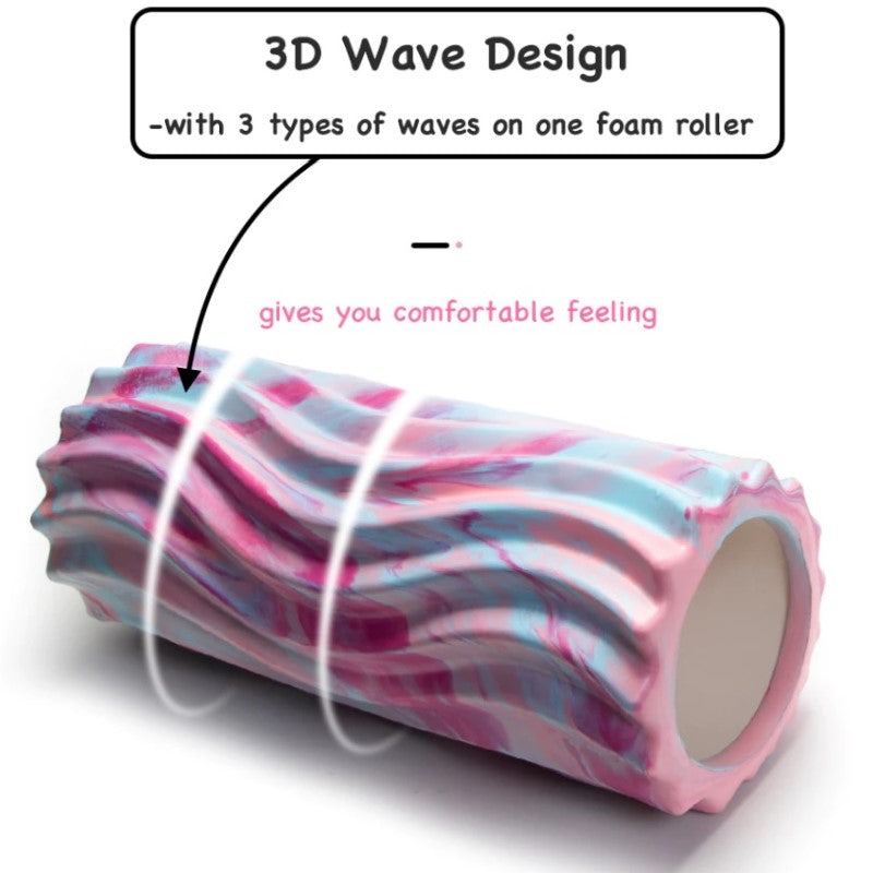 45cm x 14cm Gradient Wave Yoga Column/ EVA Foam Roller