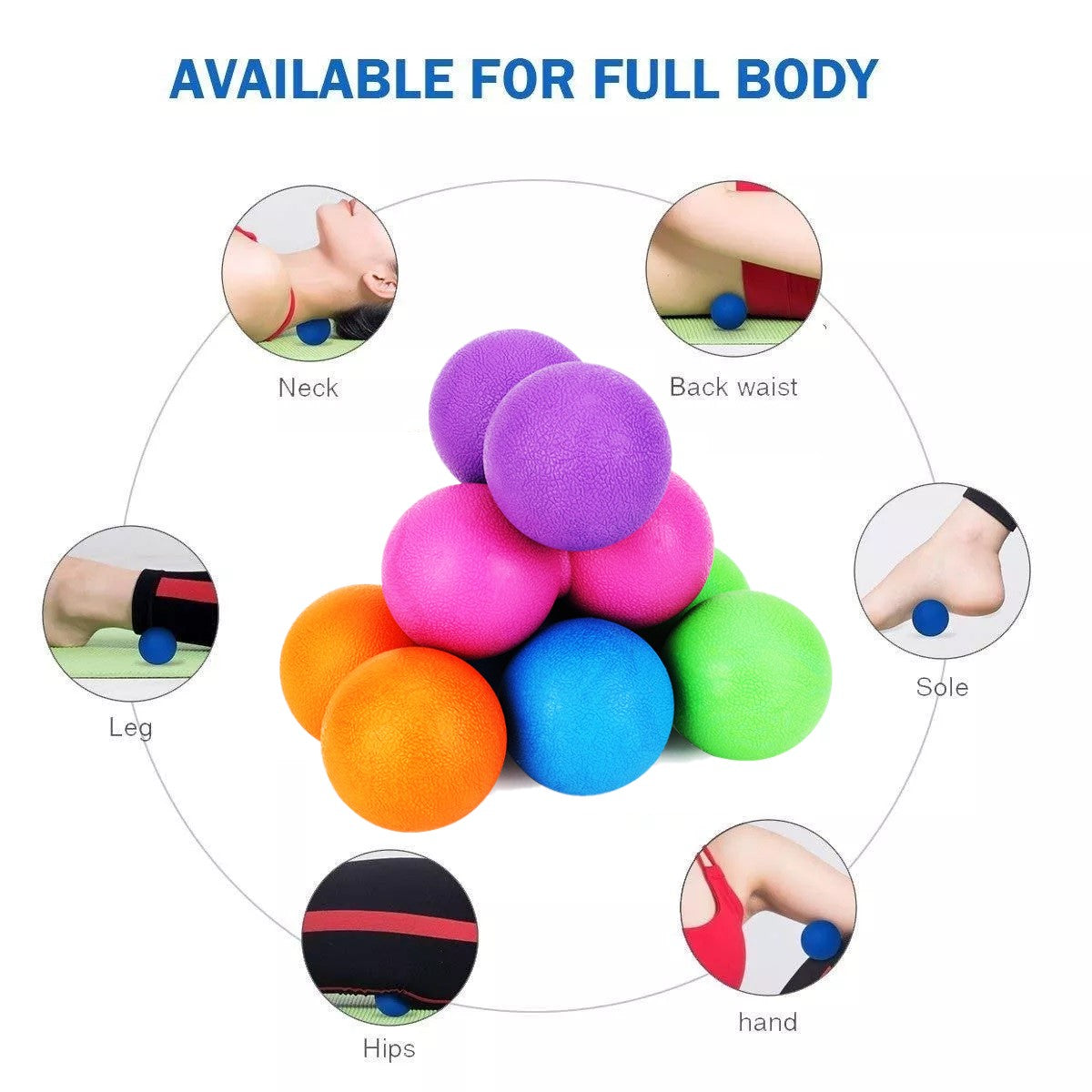 TPE Peanut Muscle Massage Roller