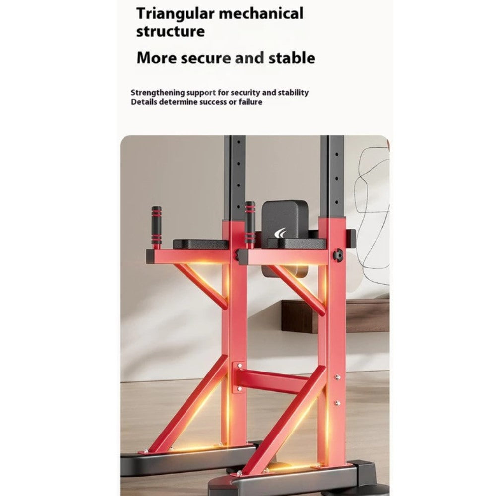 Power Tower Pull Up/Chin Up Bar Adjustable Height Multi-Functional Strength Training Fitness Workout Station