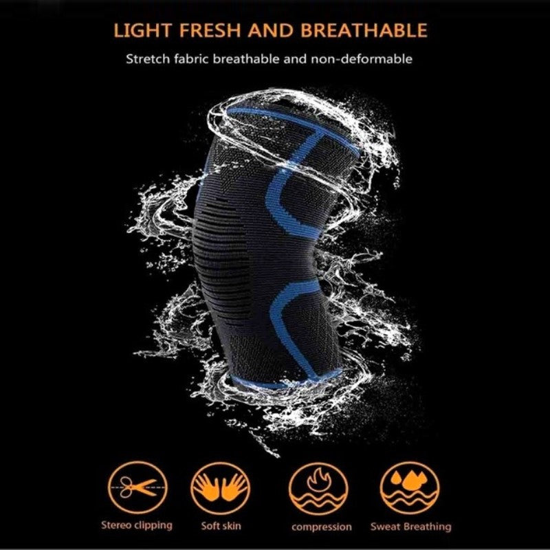 1PC Unisex Anti-Slip Breathable Compression Knee Pad Support Sleeve/Knee Brace for Outdoor Sports