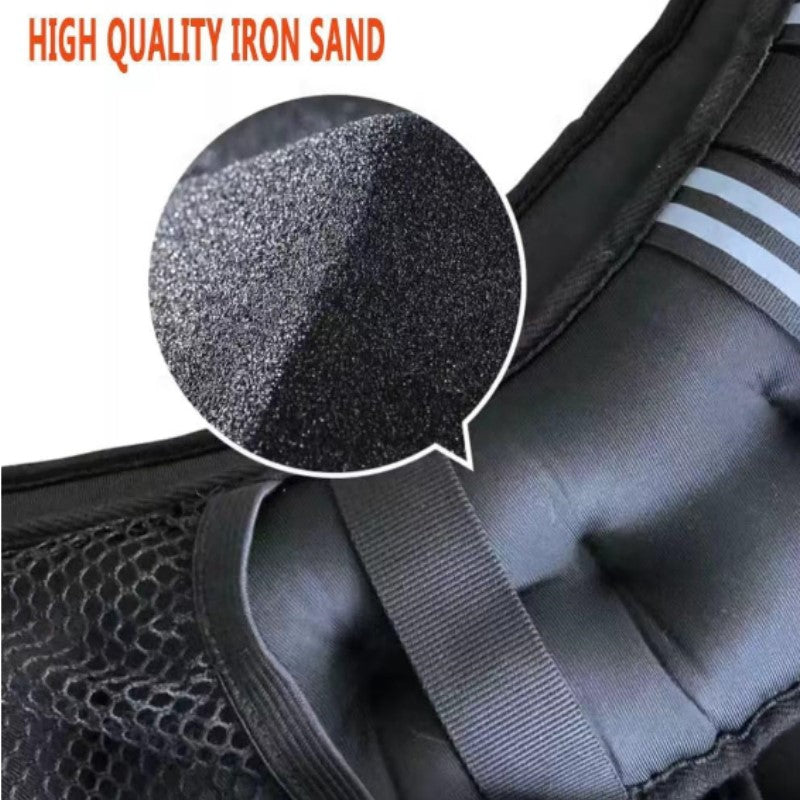 Weighted Vest with Two Adjustment Straps for Workout, Strength Training, Running, Fitness, Muscle Building, Weight Loss