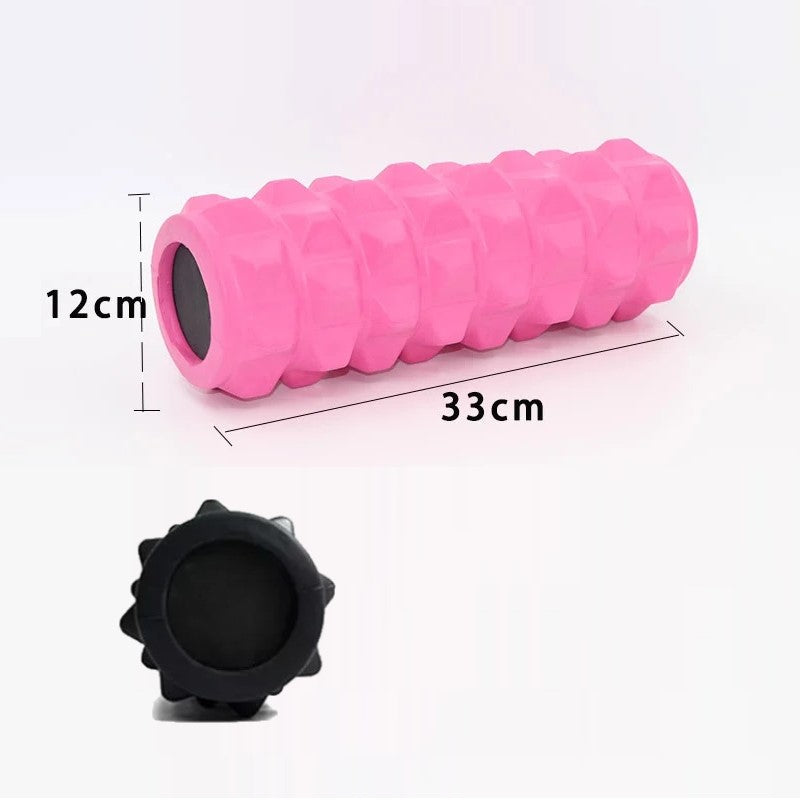 33cmx 12 cm Solid Wolf Tooth Yoga Column / EVA Foam Roller