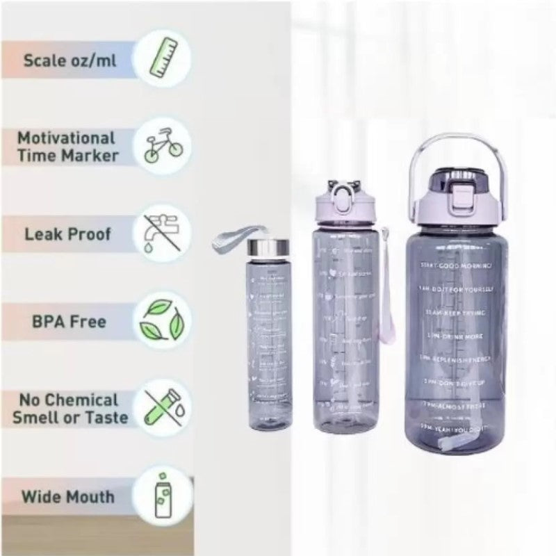 3pcs set 2 Liter water bottle/ Sport Water Bottle