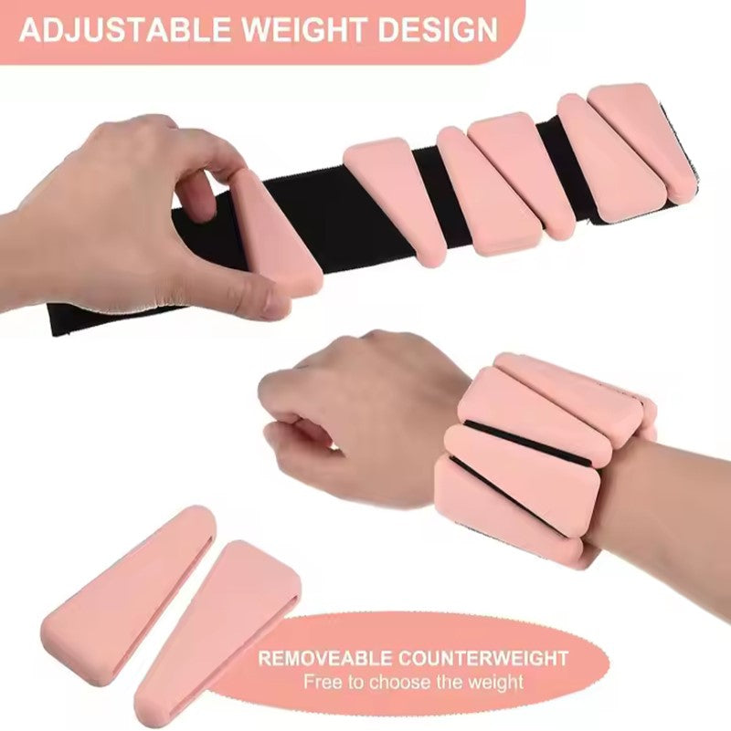 Adjustable Silicone Wrist and Ankle Weight/ Adjustable Fitness Wristband/ Silicone Ankle Strap//Bracelet
